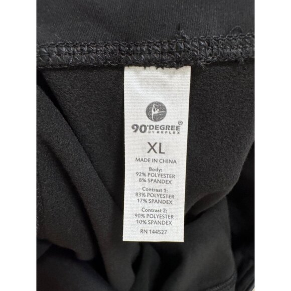 90 Degree by Reflex faux leather Legging black 90s athleisure sz XL‎ - Picture 7 of 7